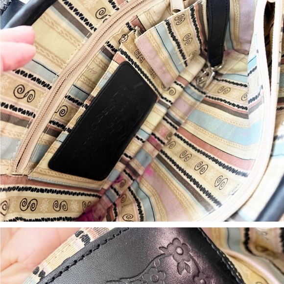 Bringhton Straw Weave with Black and Rhinestone Accents - Picture 6 of 7